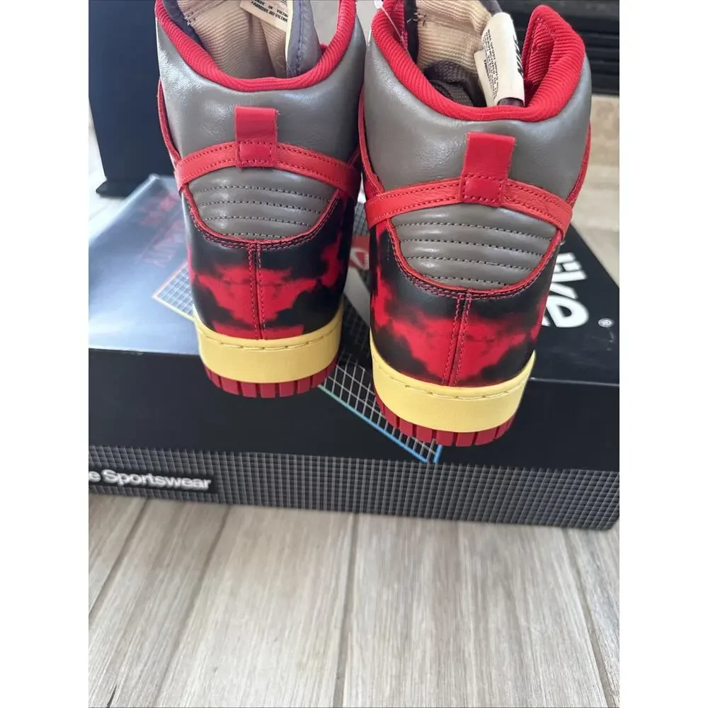 Size 14 Nike Dunk High 1985 Red Acid Wash DD9404-600 OG Box